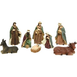 Kerststalset poly 8 figuren mlt 8st