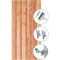 Tuindeur Privacy Red Class 90 cm Tuindeco