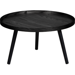 WOOOD Mesa Bijzettafel L - Hout - Zwart - 34xØ60
