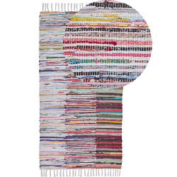 MERSIN - Laagpolig vloerkleed - Fuchsiapaars - 80 x 150 cm - Katoen