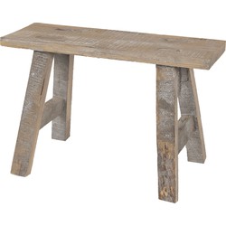 Clayre & Eef Plantentafeltje  40x14x27 cm Bruin Hout Rechthoek Plantenstandaard