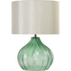 Beliani KEILA - Tafellamp-Groen-Glas