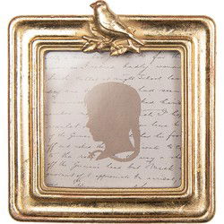 Clayre & Eef Fotolijst 8x8 cm Goudkleurig Kunststof