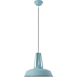 Mexlite - hanglamp - Eden - blauw - metaal - Ø 42cm - E27 - 7704BL
