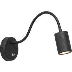 Mexlite wandlamp Upround - zwart -  - 3390ZW