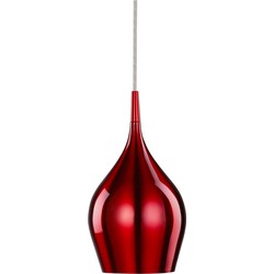 Hanglamp Vibrant Kunststof Ø12,3cm Rood