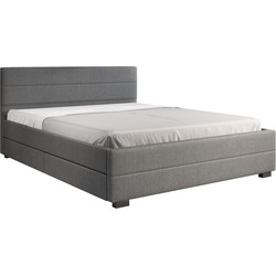 Meubella Tweepersoonsbed Loox - Grijs - 160x200 cm