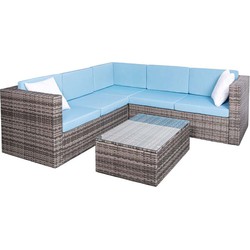 Feel Furniture - Wicker Corner loungeset - Verona - Blauw