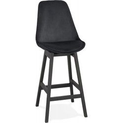 MORISS halfhoge snackkruk 48x56x103 cm Zwart