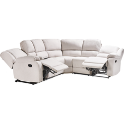Beliani ROKKE - Hoekbank-Beige-Polyester