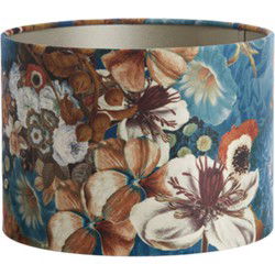 Light & Living - kap - Bloom - blauw - textiel - Ø 25cm - E27 - 2225512