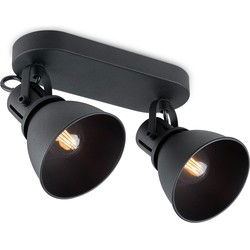 Home sweet home LED opbouwspot Fama 2L - zwart