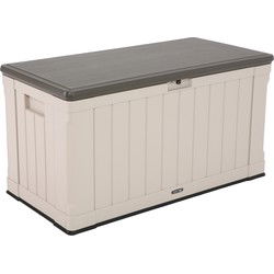 Lifetime® Kunststof Kussenbox 440 liter - tuinkist 64x128x67cm - Grijs