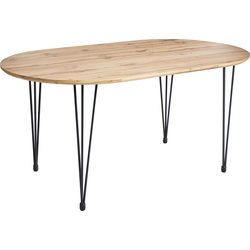 Beliani CAVELL - Eettafel-Bruin-MDF