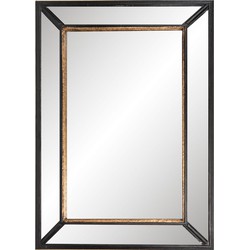 Spiegel | 50*70 cm | Zwart | Hout | Rechthoekig | Clayre & Eef | 52S138