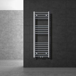 Badkamer radiator middenaansluiting 400x1200 mm chroom recht incl. montagemateriaal LuxeBath