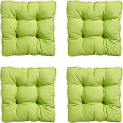 Madison -  Zitkussen Florance Panama lime - Ca. 47x47 cm - Set van 4