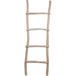 HSM Collection-Decoratieve Ladder -50x6x150-Naturel-Teak