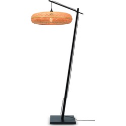 Vloerlamp Palawan - Bamboe Zwart/Naturel - Ø77cm