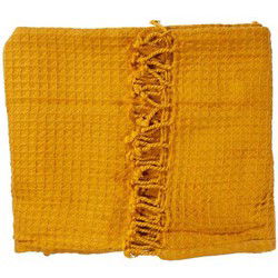 Lil Plaid 170x130 - 100% Katoen - Kleur Oker Geel