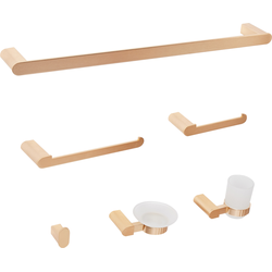 Beliani PARACAS - Badkamer hardware set-Goud-Aluminium