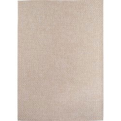 Buitenkleed IBIZA – Effen Vloerkleed – Voor Tuin, Terras & Binnen - Beige- 140x200 CM