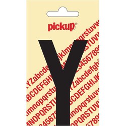 Plakletter Nobel Sticker zwarte letter Y - Pickup