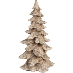 Clayre & Eef Kerstdecoratie Kerstboom 39 cm Bruin Kunststof