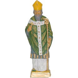 Beeld sint patrick - kunststof - 15 cm - decoratie kerstfiguur - Beeldjes