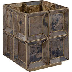 PTMD Layra Tafellamp - 24x24x30 cm - Steen - Messing