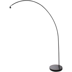 Mexlite vloerlamp Solva - zwart - metaal - 3409ZW