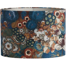 Light&living Kap ovaal recht smal 45-21-32 cm BLOOM blauw