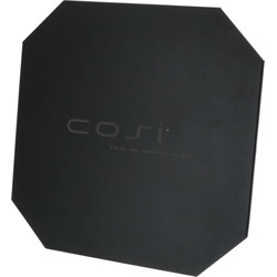 Cover top to place above glass set l metal black - Cosi