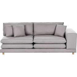 Beliani HEDEN - Tweezitsbank-Grijs-Polyester