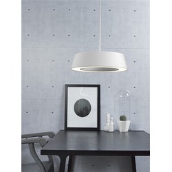 Hanglamp LED wit of grijs rond 14,5W 360mm diameter