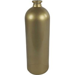 Countryfield Bloemenvaas/flesvaas Dawn - goud glas - D13 x H41 cm - vaas - Vazen