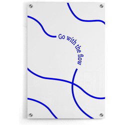 Go With The Flow - Walljar - Wanddecoratie - Schilderij - Plexiglas