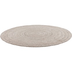 MUST Living Carpet Sterling round large,Ø200 cm, Beige, 80% wool 20% polyester