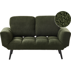 Beliani BREKKE - Slaapbank-Groen-Bouclé