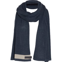 Knit Factory June Gebreide Sjaal Dames & Heren - Denim - 200x50 cm