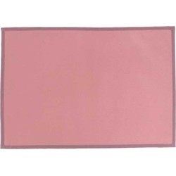 Unique Living - Placemat Outdoor - Rechthoekig - Polyester - Oudroze - 33x48cm