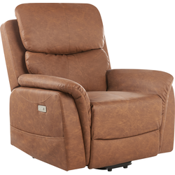 Beliani GLORIE - TV-fauteuil-Bruin-Veganistisch eco-leer