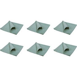 QUVIO Servet – Katoen – 40x40cm – Groen – Set van 6