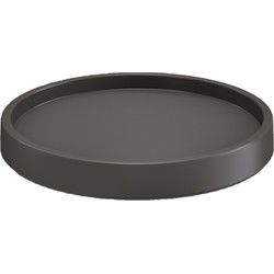 Prosperplast Plantenonderzetter - rond - 27 cm - antraciet - Planten onderzetter