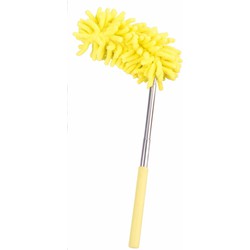 Telescopische duster geel 26-74 cm - plumeaus