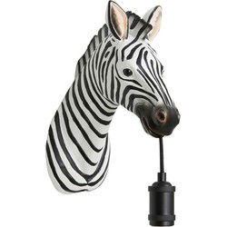 Light & Living - wandlamp - Zebra - zwart - kunststof - dierenlamp - E27 - 3123526