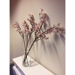 Appelbloesem decoratie takken 104 cm met vaas - Kunstbloemen