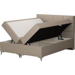 Springcrest® Luxe Boxspringset met Opbergruimte - Bed - 160x200 cm - Beige