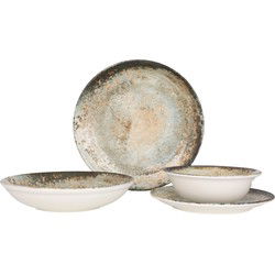 Rinart Serviesset (Medium) - Obvara - 24 delig - 6 Personen - Porselein