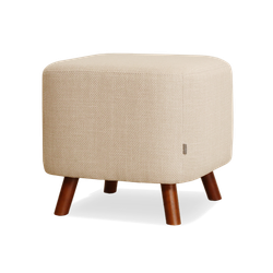Julia poef beige - 44 x 44 cm